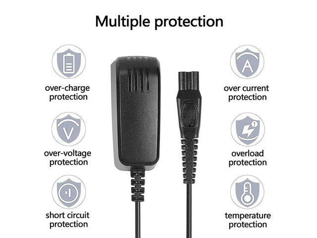 Premium-Select Shaver Charger Cord for -7000 Electric Shaver US Plug