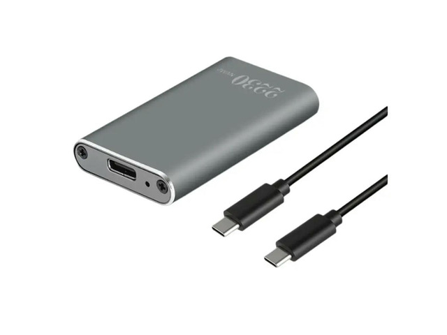 M. 2 Nvme SSD Enclosure-External Case-M. 2 Nvme SSD Case-Aluminum Type-C 3.2 Gen2 10Gbps For 2230 SSD