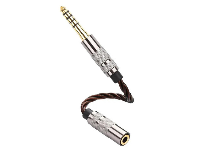 For Headphone Amp Compatible Hifi Audio Adapter Cable- Balanced Male 4.4Mm To Stereo Female 3.5Mm, 13Cm Length