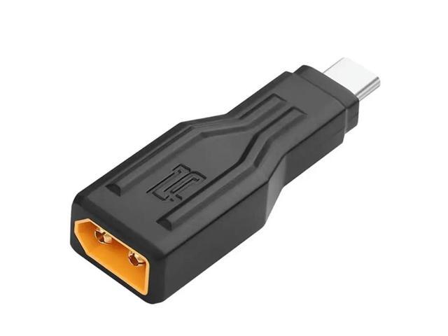 XT60 Tousb C Adapter 100W 20V/5A Charging Connector Harging Connector Forlaptops LED Robot Vacuum