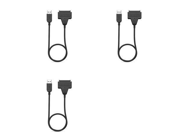 3X SATA To USB 3.0 Adapter Cable For 2.5 Inch SSD/HDD Drives, Support Up To 5Gbps Speed