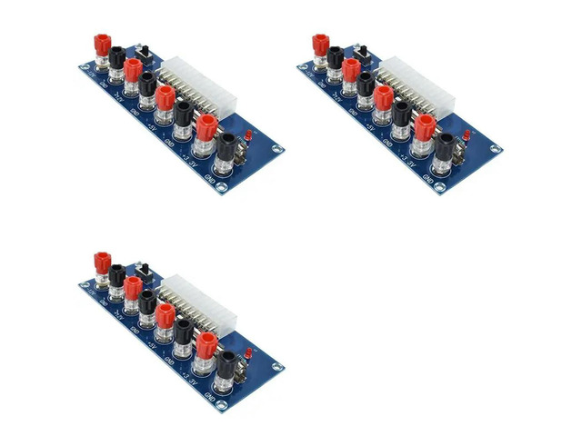 3X XH-M229 ATX Desktop PC Chassis Power Transfer To Adapter Board Power Supply Circuit Module 24Pin Output Terminal