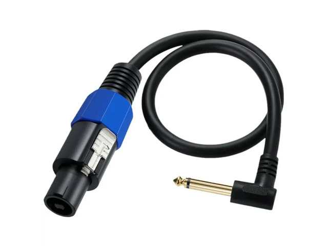 Speaker Male To 1/4 Ts 6.35Mm Male Sound Male Single Tone Audio Cable Mono Speakon Adapter Cord Adaptor Wire