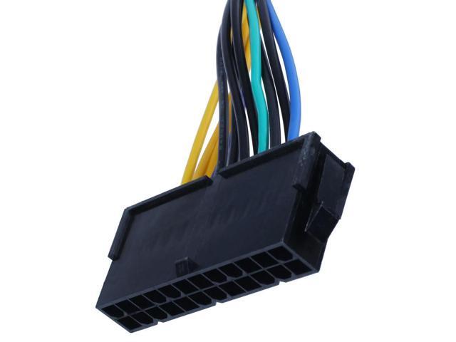 2X ATX 24Pin To Motherboard 18Pin Adapter Power Supply Cable 18AWG For Z420 Z620