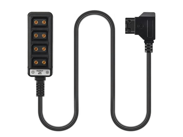 Male D-Tap B Type Power Dtap Tap To 4 Female P-Tap Ptap Hub Adapter Electric Splitter For Photography Power Accessories