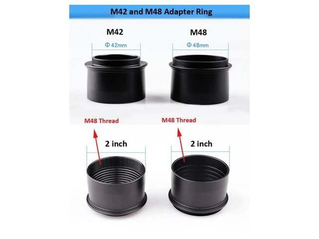 Premium-Select 2 Inch M48 Telescope Adapter T Ring and M48 D/SLR Camera Mount (A)