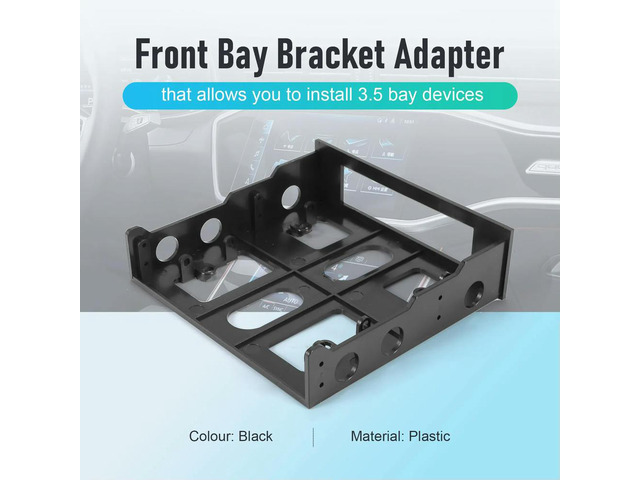 3.5 To 5.25 Hard Drive Drive Bay Front Bay Bracket Adapter,Mount 3.5 Inch Devices In 5.25In Bay
