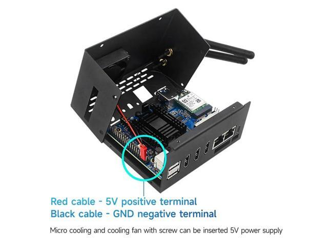 For Orange Pi 5 Plus l Case With Cooling Fan, 6 BT 5.2 Module Dual-Band Card, Antenna, Heatsink Easy To Use