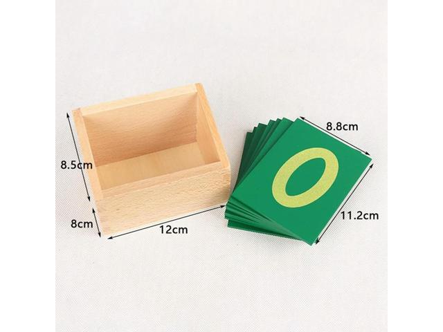 Sand Number Board Montessori Reaching Aids 0-9 Green Board Kindergarten Children Early Education Educational Math Toys