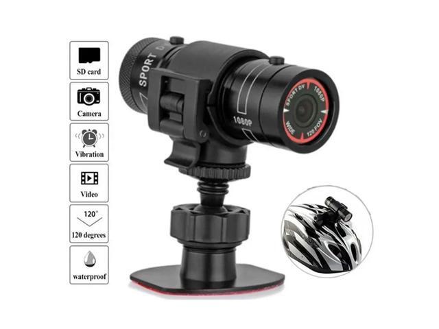 F9 Mini Sports Camera 1080P 200W Outdoor Riding Motorcycle Helmet Sports DV Camera Video Waterproof Bicycle Camera Easy Insta