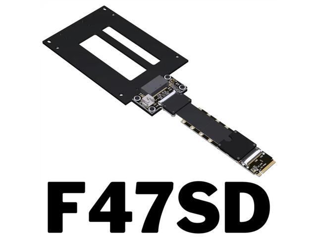 F47SD M.2 Nvme To E1.S/E3.S SSD Extension Cable PCIE 5.0 X4 E1.S/E3.S (SFF-TA-1002) To Nvme SSD Card Extension Cable