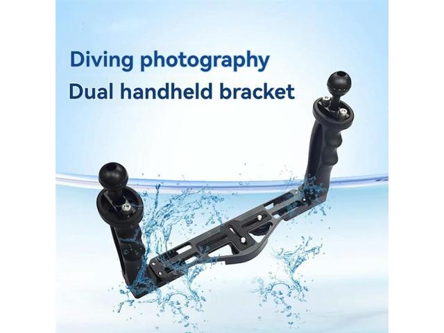 Underwater Camera Tray Stabilizer Dual Handle Rig Underwater Tray Stabilizer Housing Bracket For Photography B