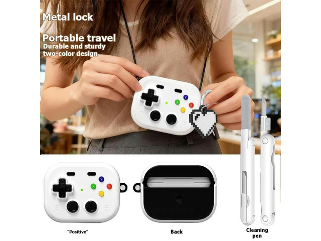 Shockproof Decorative Protective Case For Pro 3 Earbuds Retro Fidget Design