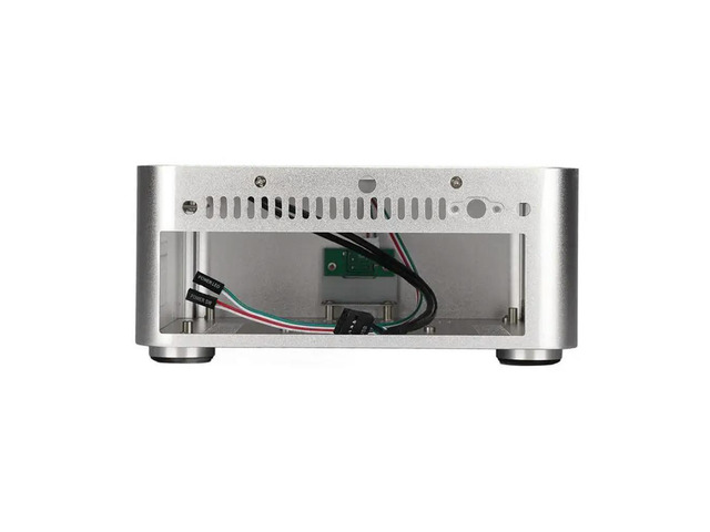 Aluminum Chassis Small Desktop Computer Case PSU HTPC Mini-ITX PC Case 2 USB 3.0 Ports