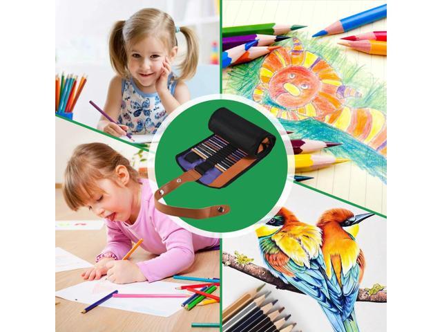 Color Pencil Roller Curtain Set Roller Blind Set Wooden With Rubber Pencil Sharpener Extender