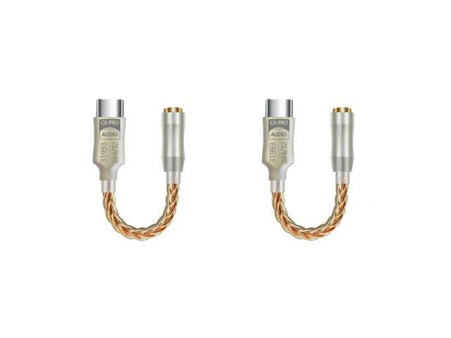 2X CX31993 Hifi DAC Type C To 3.5Mm Headphone Amplifier Audio Decoder IEM AMP Mobile Phone Adapter A