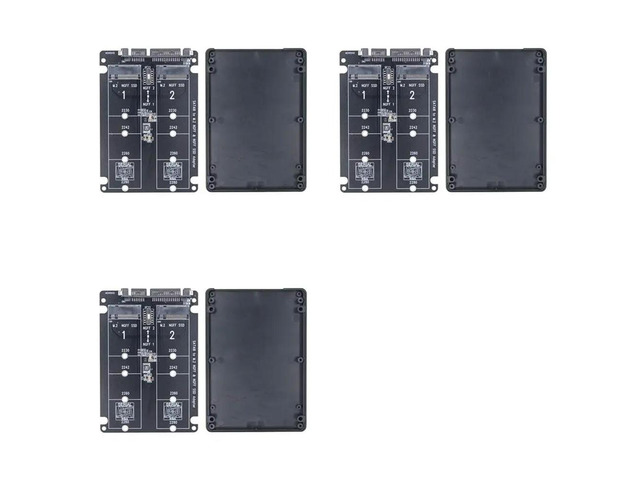 3X Dual M.2 To SATA3.0 Adapter M.2 SATA Protocol SSD Adapter 2 Port NGFF M.2 B Key To SATA 3.0 6Gbps M2 To SATA