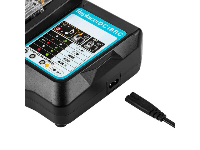 For DC18RC Charger With LED Display 14.4V 18V 6AH Bl1830 Bl1430 BL1860 BL1890 Tool Power Charger