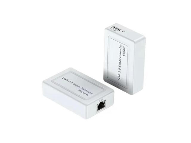 USB 2.0 Extender Over Cat6 Cable 2 Port USB Extender Cat6 Adapter 100M USB To RJ45 Extender Hub