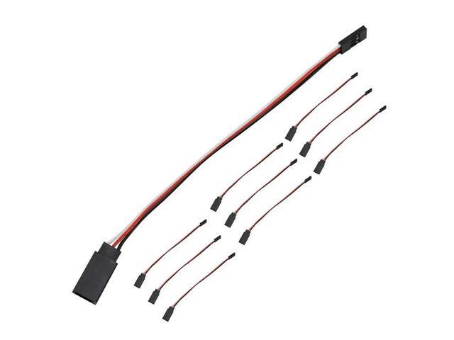 100Pcs 150Mm Servo Extension Lead Wire JR Cable 3Pin Male To Female For RC Car