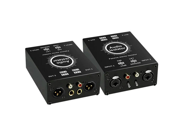 Noise Filter Noise Suppressor RCA Audio Isolator 6.35 XLR For PC Female To Male Adapter Eliminate Common Ground