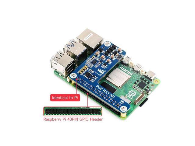 Waveshare Pi5 PoE HAT Power Over Ethernet HAT (G) Supports 802.3af/at Network Standard For Pi 5 / CM 5