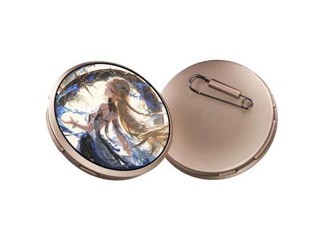 1.85-inch Round LCD Electronic Badge Display 1.85inch TouchScreen Speaker Concert Anime Convention Brooches