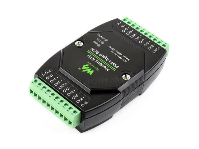 Industrial 8-ch PWM RS485 pulse output module Modbus RTU rail