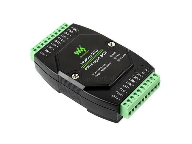 Industrial 8-ch PWM RS485 pulse output module Modbus RTU rail