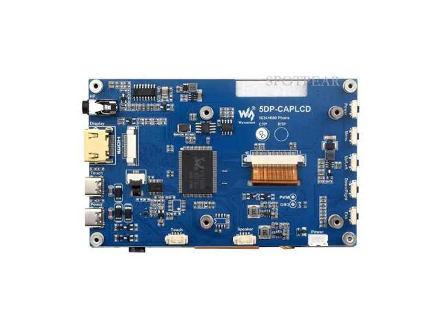Pi 5inch Display 1024x600 HDMI Capacitive TouchScreen 5 inch LCD For Mini PC Computer