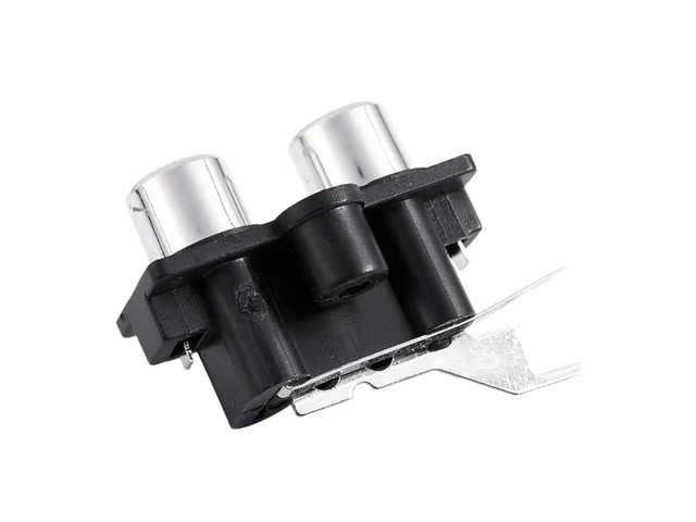 25Pcs PCB Mount 2 Position Stereo Audio Video Jack RCA Female Connector