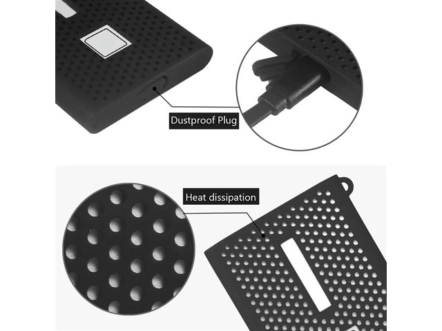 3X Travel Case Silicone Protective Cover For T7 Press SSD External Solid State Drives