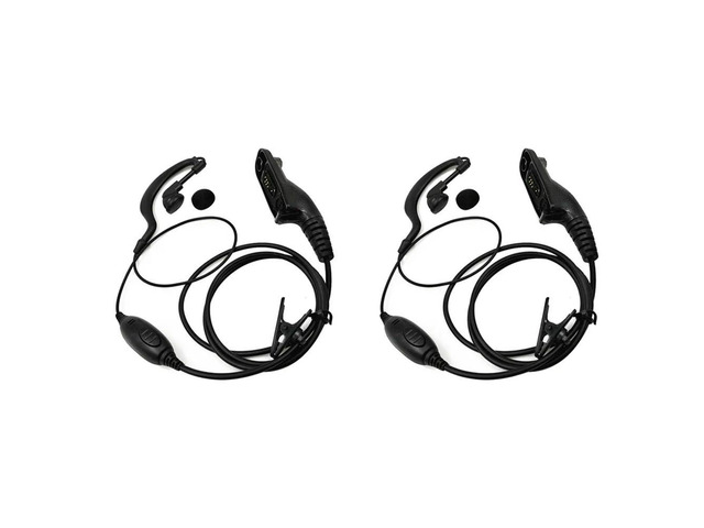 2X PTT Earpiece Headset Mic For Xir P8268 P8668 APX6000 APX7000 APX2000 DP3400 DP3600 DP4400 DP4800 DGP6150