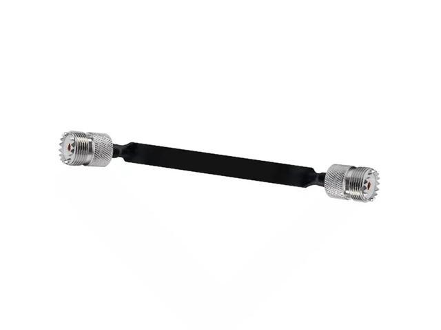 4 Pack 40Cm RF Coaxial Cable Window/Door Pass Through Flat Cable, SO239 UHF Female To UHF Female,50 Ohm