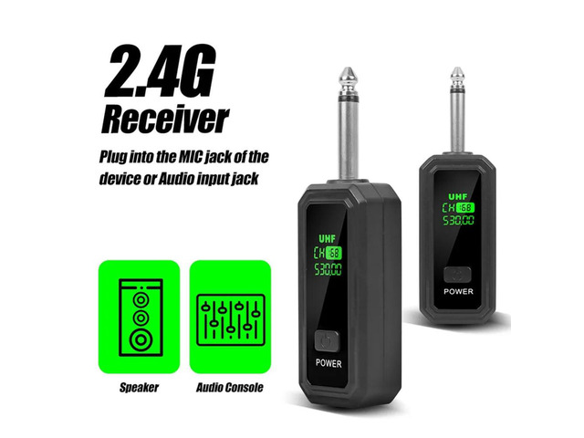 Transmitter Receiver 6.35Mm UHF XLR Adapter Microphone For Dynamic Microphone Guitar Audio Mixer PA System