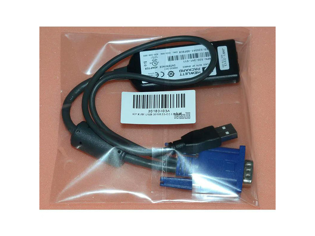 396633-001 FOR 336047-B21 KVM USB Adapter Cable 396633-001 VGA to RJ45+USB for KVM INTERFACE ADAPTER 1PK Console USB Virtual