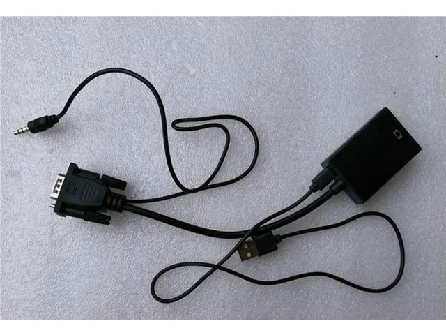VGA Male to HDMI Female 1080P Output HDTV Audio Video Cable Converter Adapter