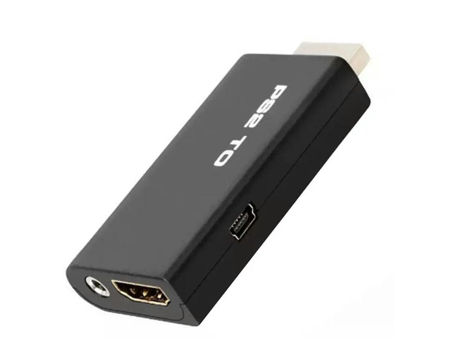 For PS2 To -Compatible Audio-Video Converter Full HD 1080P Adapter Supporting 480I/480P/576I With 3.5Mm Audio Jack Outp