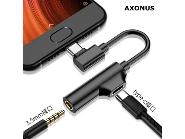 The Best For,, Phones, Tablets USB Type C to 3.5mm AUX jack OTG 2-in-1 adapter