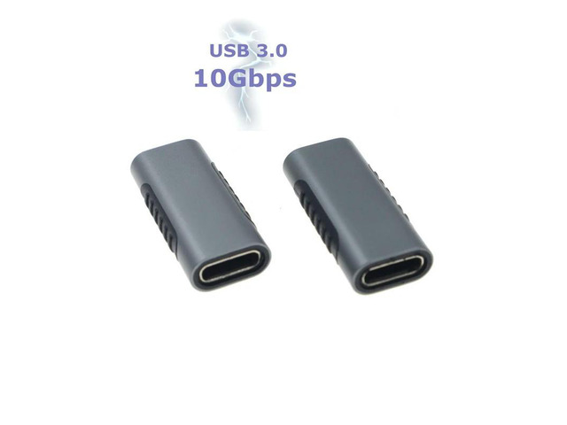 10Gbps USB Type C Female to Female Converter USB-C Charge Data Sync Adapter Type-C Extension Cable for Phone Tablet