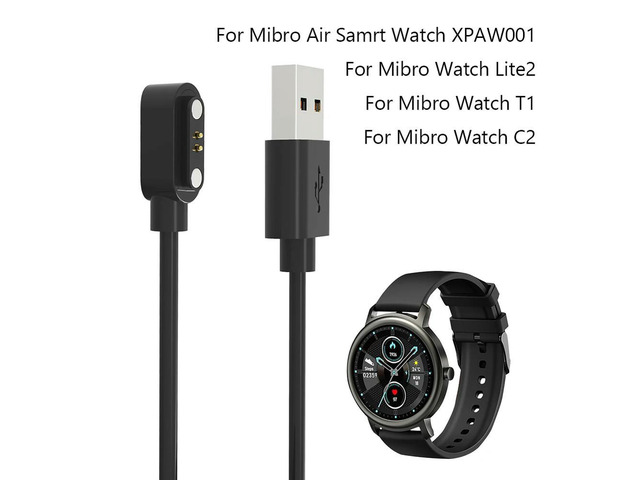 Watch Charger Cord USB Magnetic Charging Cable for Mibro Watch Lite 2/T1/ C2 Replacement Fast Charging Cable Accessories