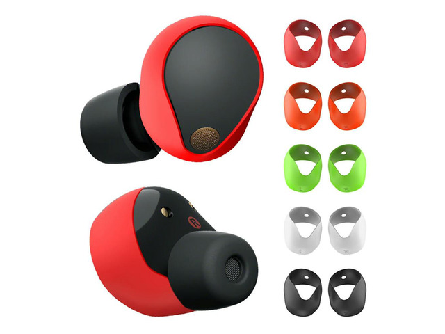 5 Pairs Protective Ear Cover for WF-1000XM5 Headphones Silicone Ear Tips Cover Accessories Anti-Slip Ear Caps Replacement