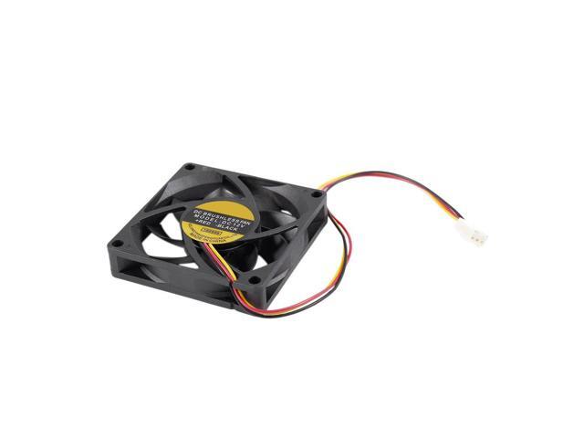 70x70mm 12V 3-Pin PC Computer Case CPU DC Brushless Cooler Cooling Fan Black