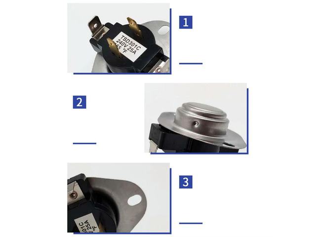 Replacement Parts for 3387134 Dryer Cycle Thermostat - Easy Install for 3387135 3387139 WP3387134VP 306910 3387134