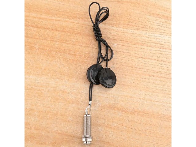 Advanced! 21-INCHES Wire Length 1/4 Inch Output Jack 2 In 1 Piezo Pickup Disc Transducer for Guitar Violin Ukulele Mandolin Banj