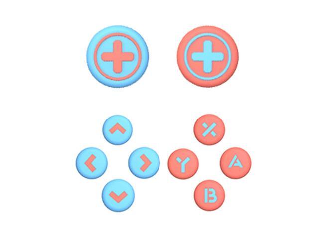Cross D-Pad Button Caps Thumb Grip Caps Set Key Buttons Sticker Cover Caps for Switch 2