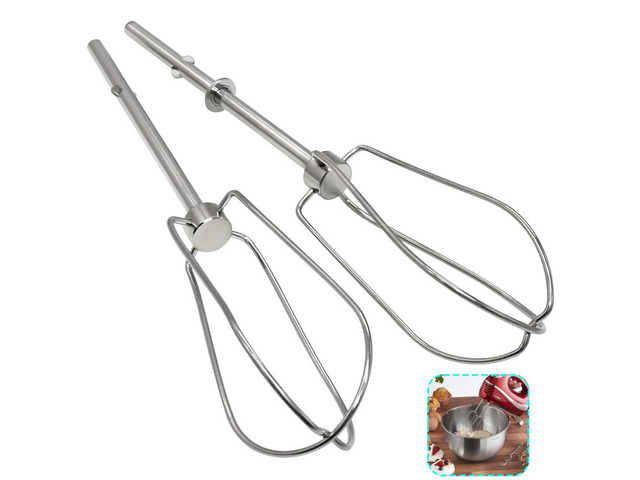 W10490648 Hand Mixer Turbo Beaters for KitchenAid Mixer Aid Replaces- Blending Soups,Smoothies,Shakes,Egg Whites,2 Pcs