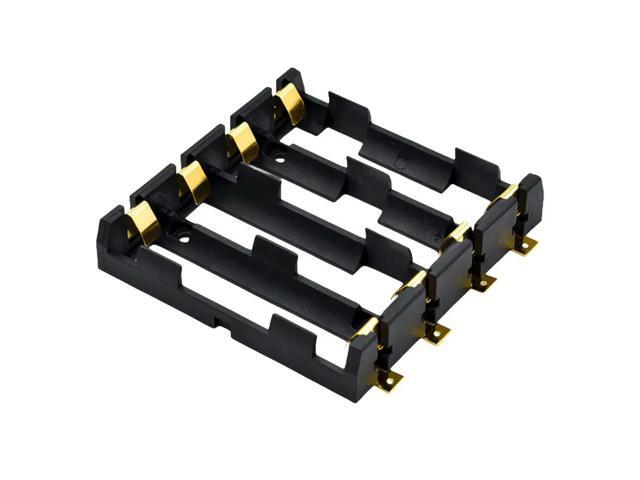 SMD Box SMT Holder With Bronze Pins Rechargeable Clip Holder Box Case 3.7V