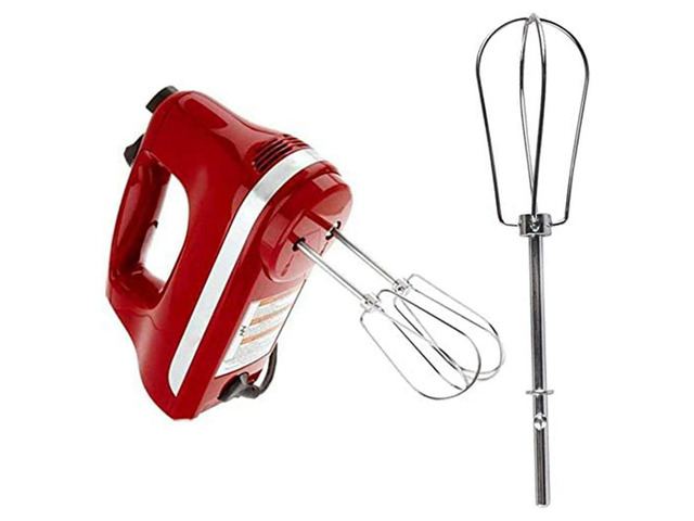 W10490648 & KHMPW Beaters for KitchenAid Hand Mixer Attachments Accessories, Whisk Turbo Beaters, Cream, Making Mousse