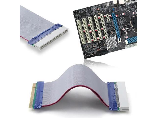 ALLOYSEED 0.19m Copper Ribbon Cable PCI Sound Network Graphic Card Extender Converter Flat Ribbon Cable Supports PCI Devices
